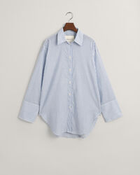 Relaxed Fit Wide Cuff Striped Shirt