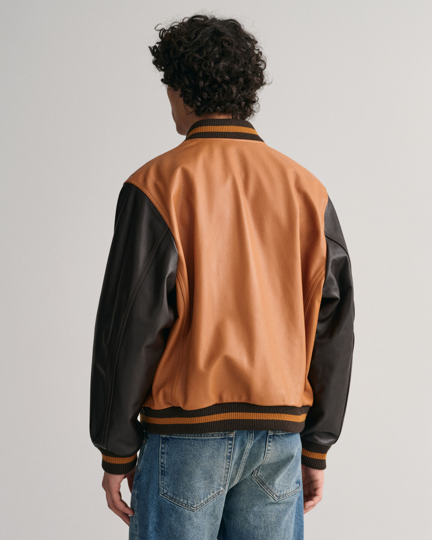 Leather GANT Varsity Jacket