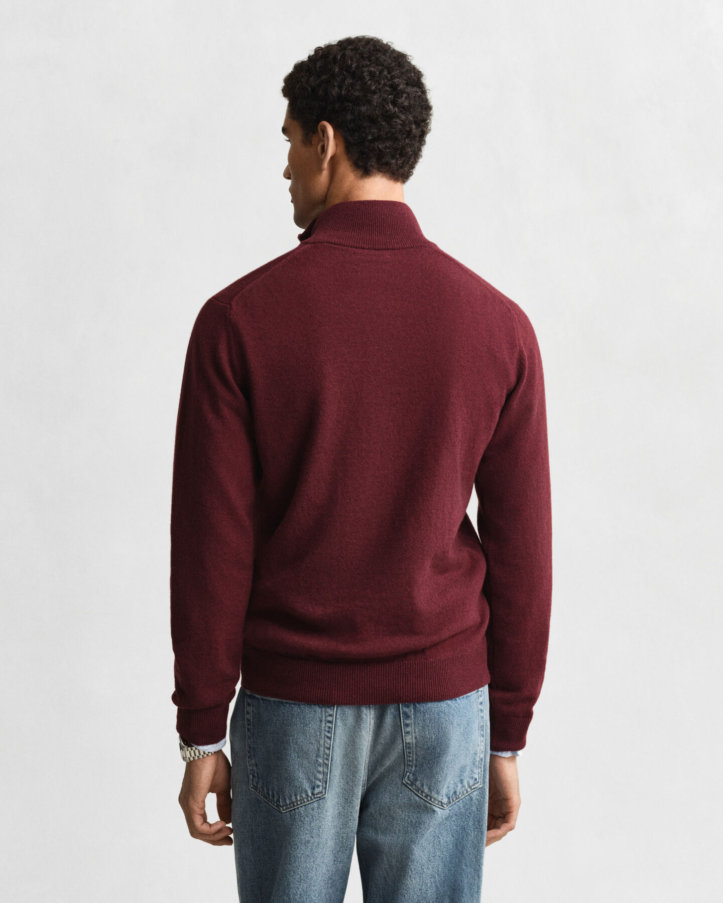 Superfine Lambswool Half-Zip Sweater