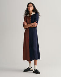 Color Block Short Sleeve Rugger Dress