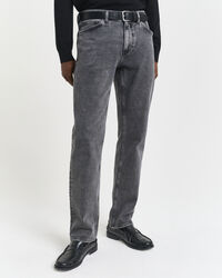 Regular Fit Black Wash Jeans