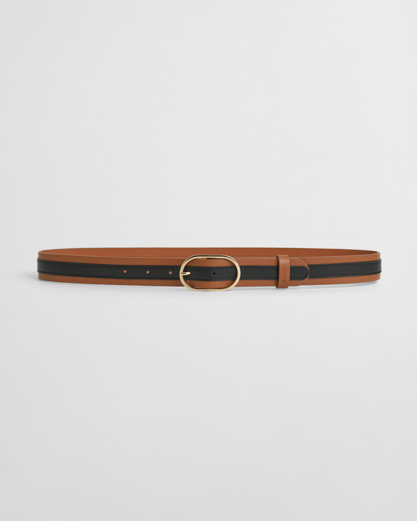 Striped Leather Belt