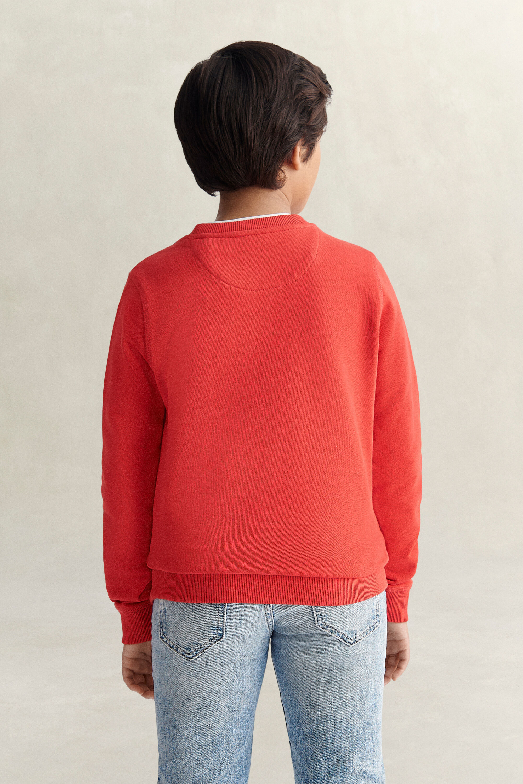 Teens Archive Shield Sweatshirt — ROSE RED