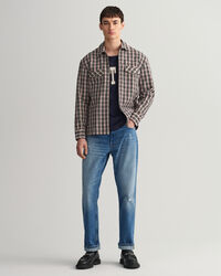 Relaxed Fit Heavy Twill Zip Shirt