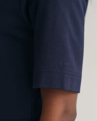 Flared Short Sleeve Crew Neck Dress