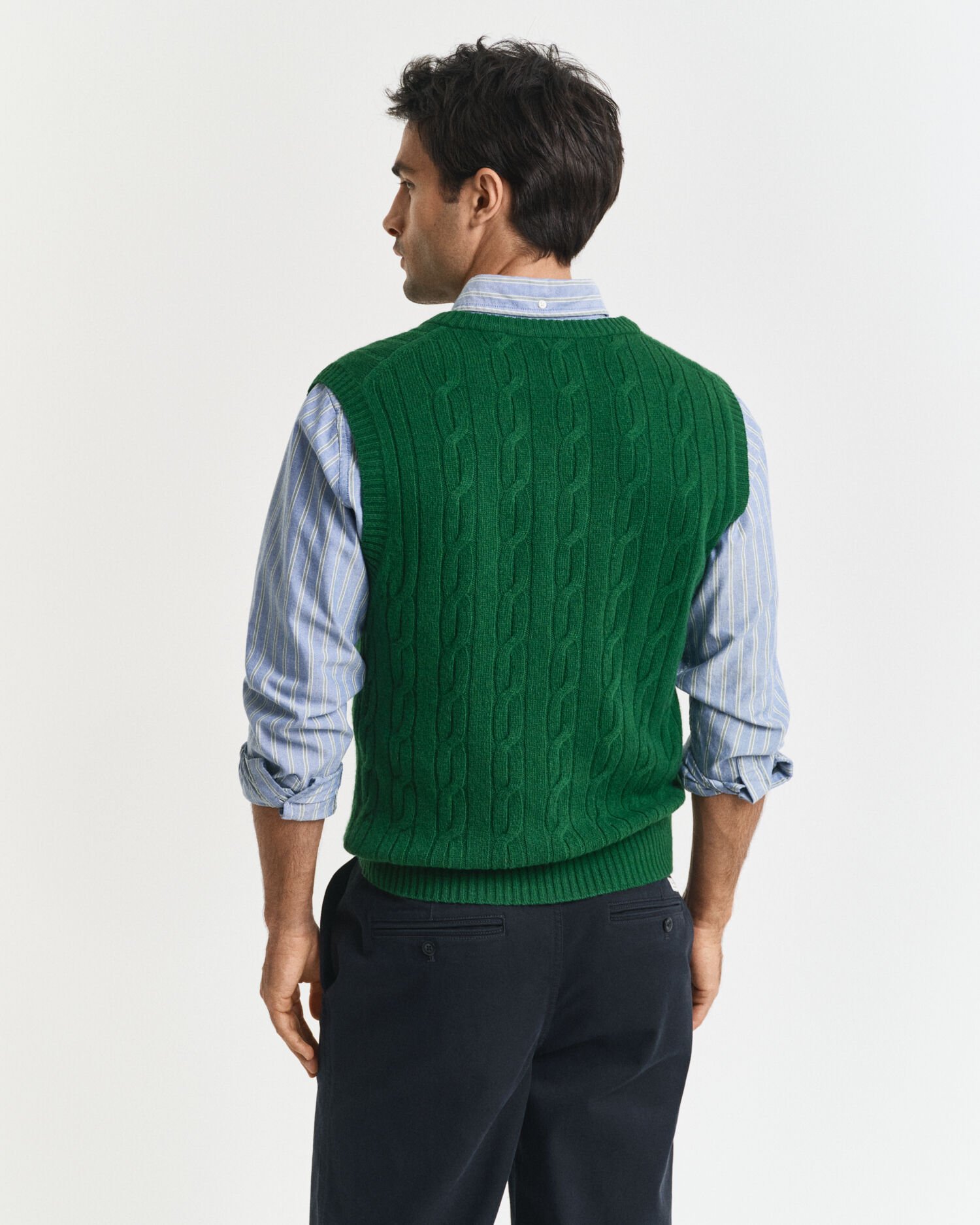 Lambswool Cable Knit Vest
