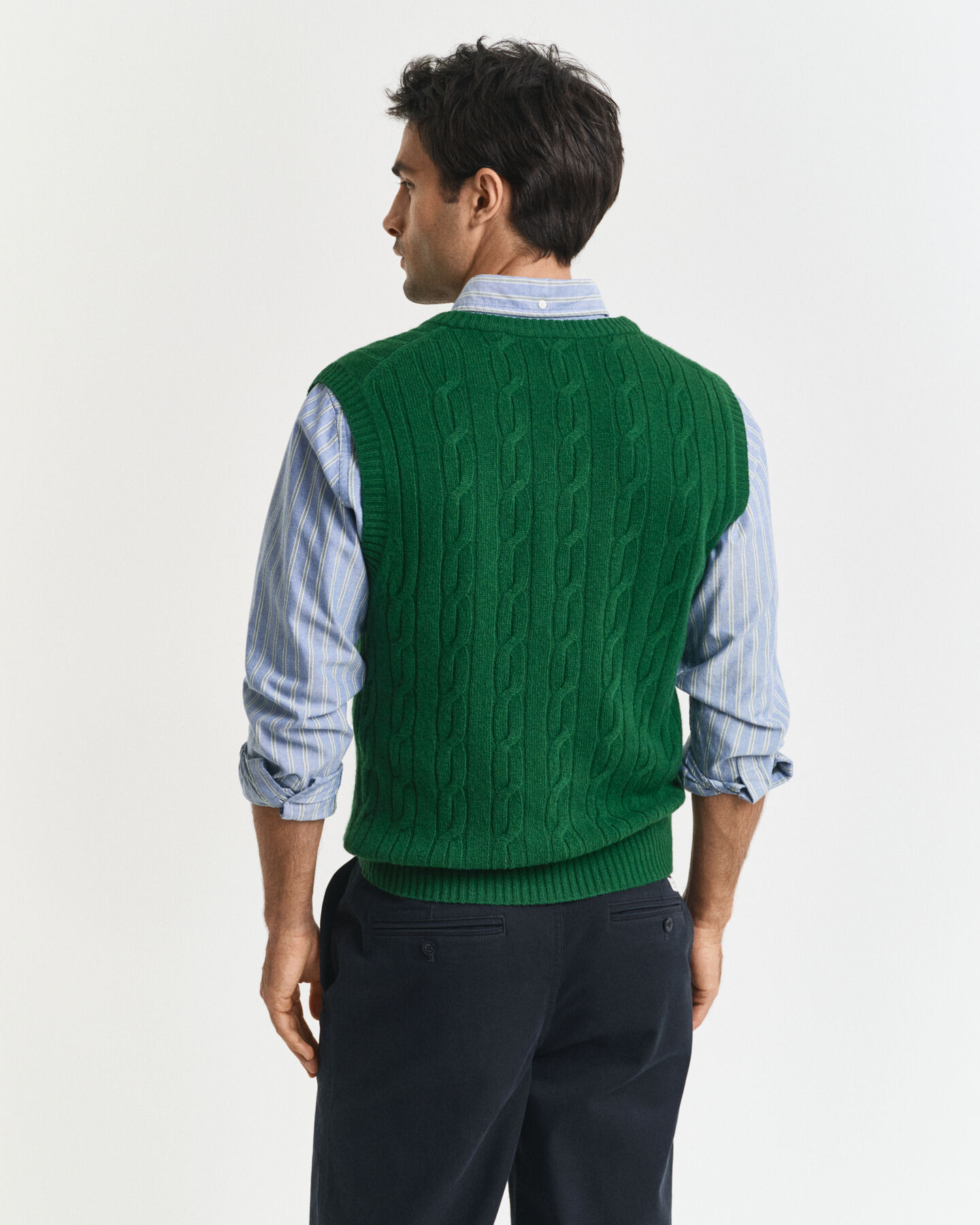 Lambswool Cable Knit Vest