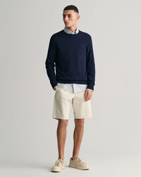 Cotton Linen Crew Neck Sweater
