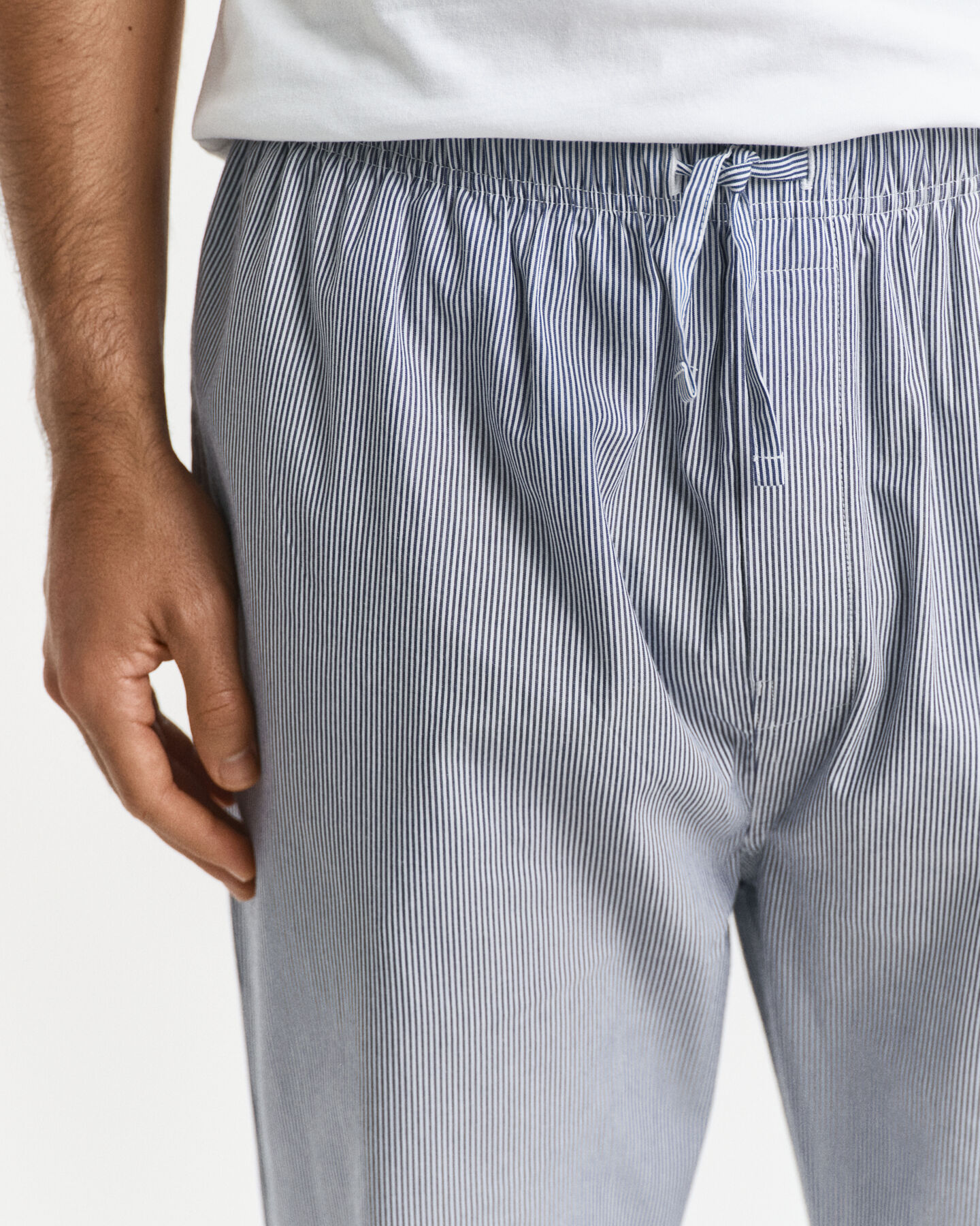 Striped Poplin Pajama Pants