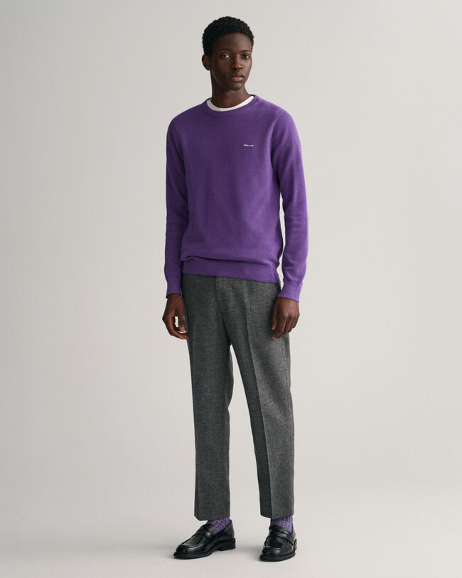 Tapered Herringbone Pants