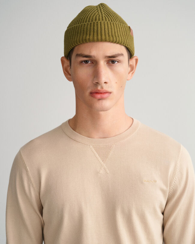 Fine Cotton Crew Neck Sweater