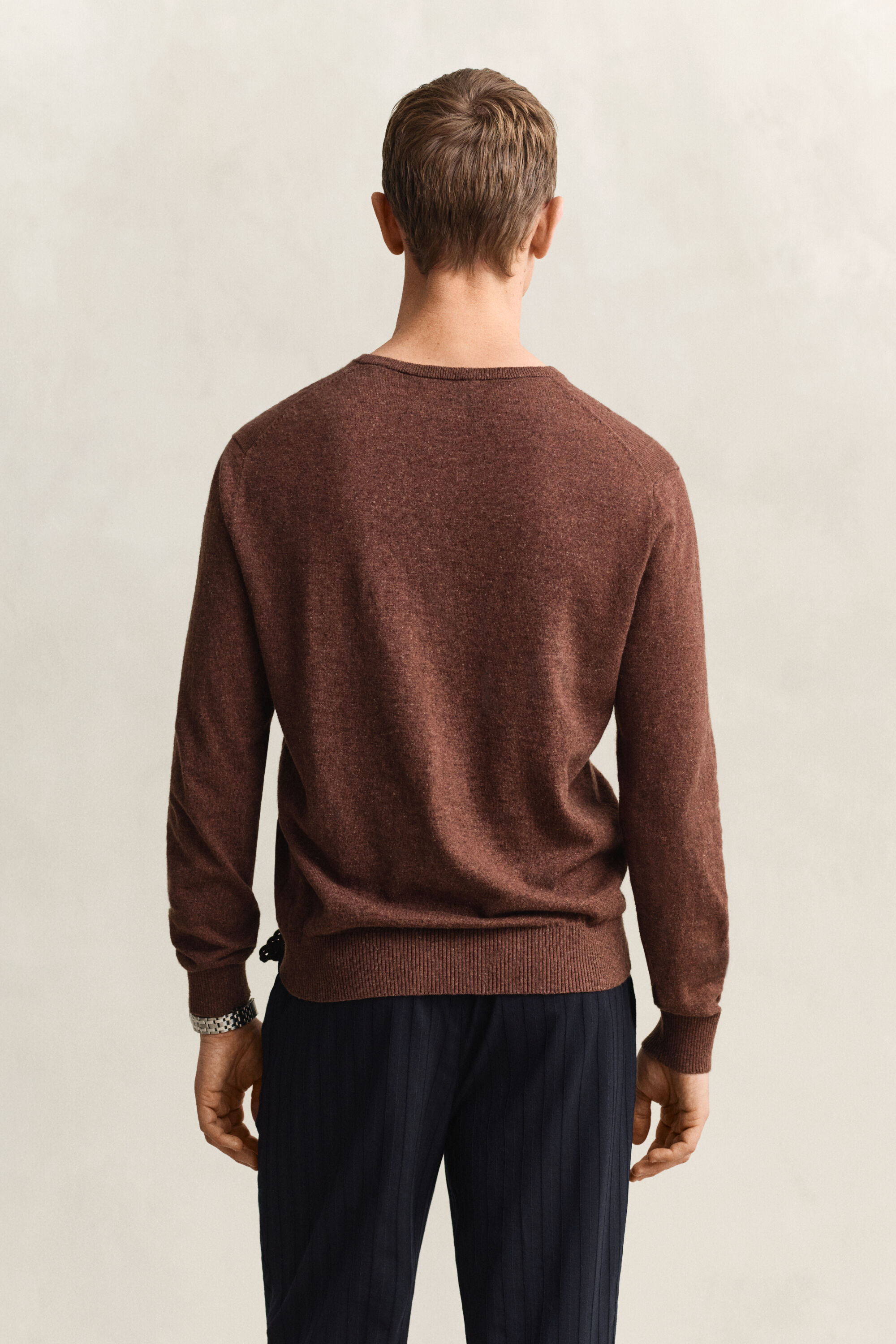 Slub Cotton Blend Sweater