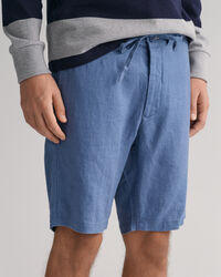 Relaxed Fit Linen Drawstring Shorts