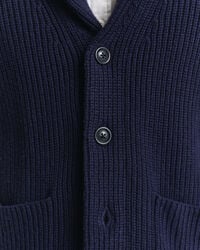 Wool Blend Shawl Collar Cardigan