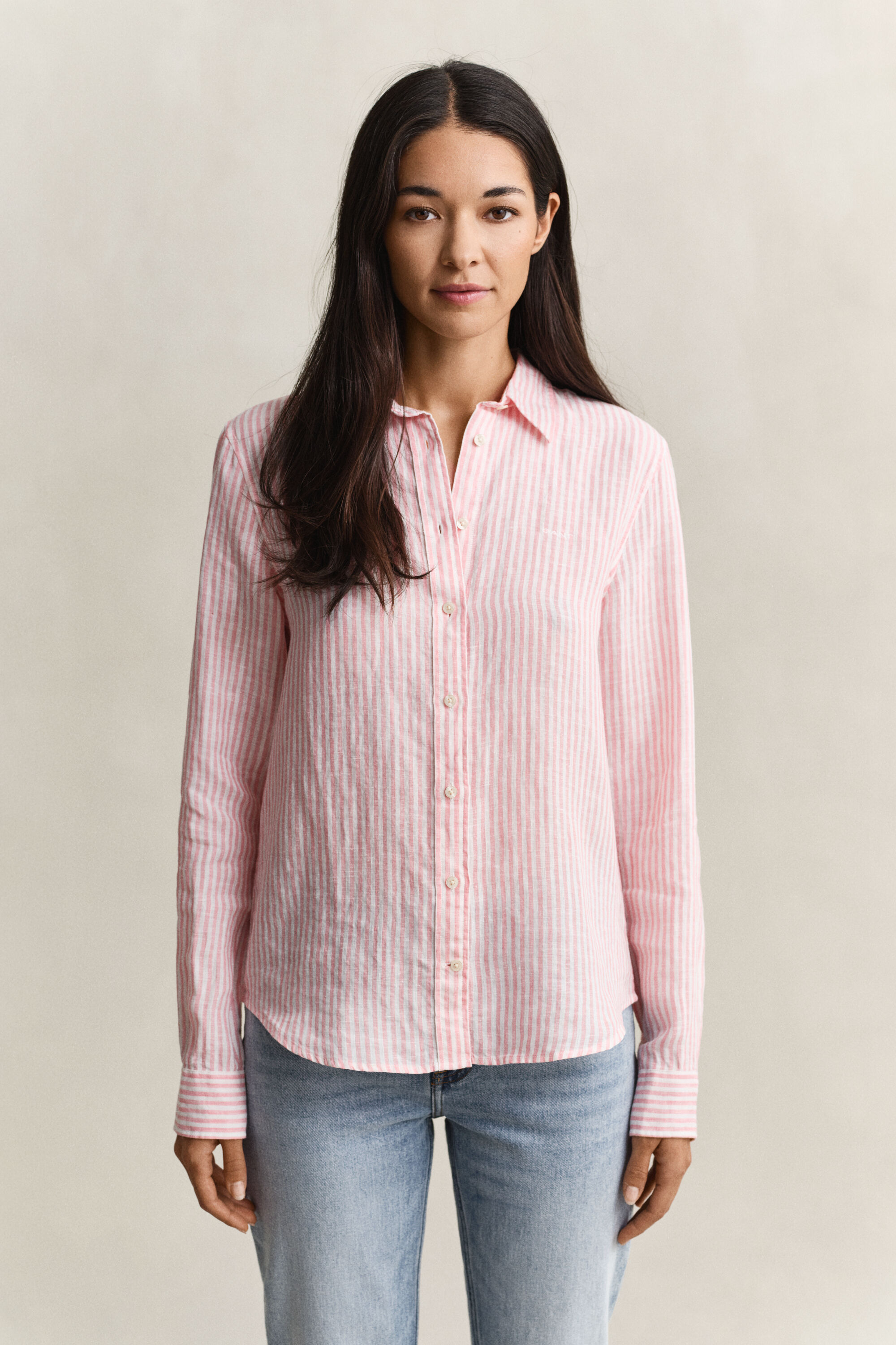 Regular Fit Striped Linen Shirt