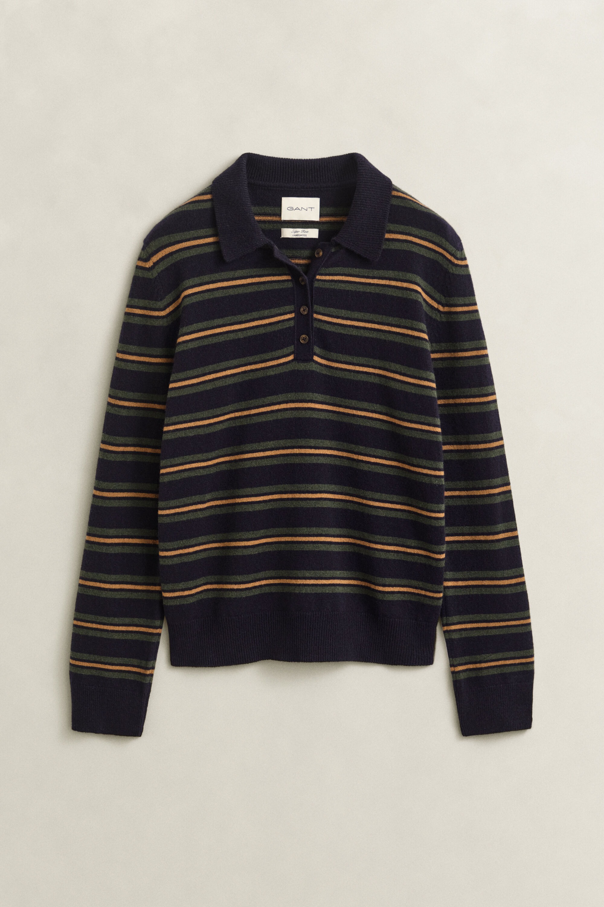 Striped Superfine Lambswool Rugger