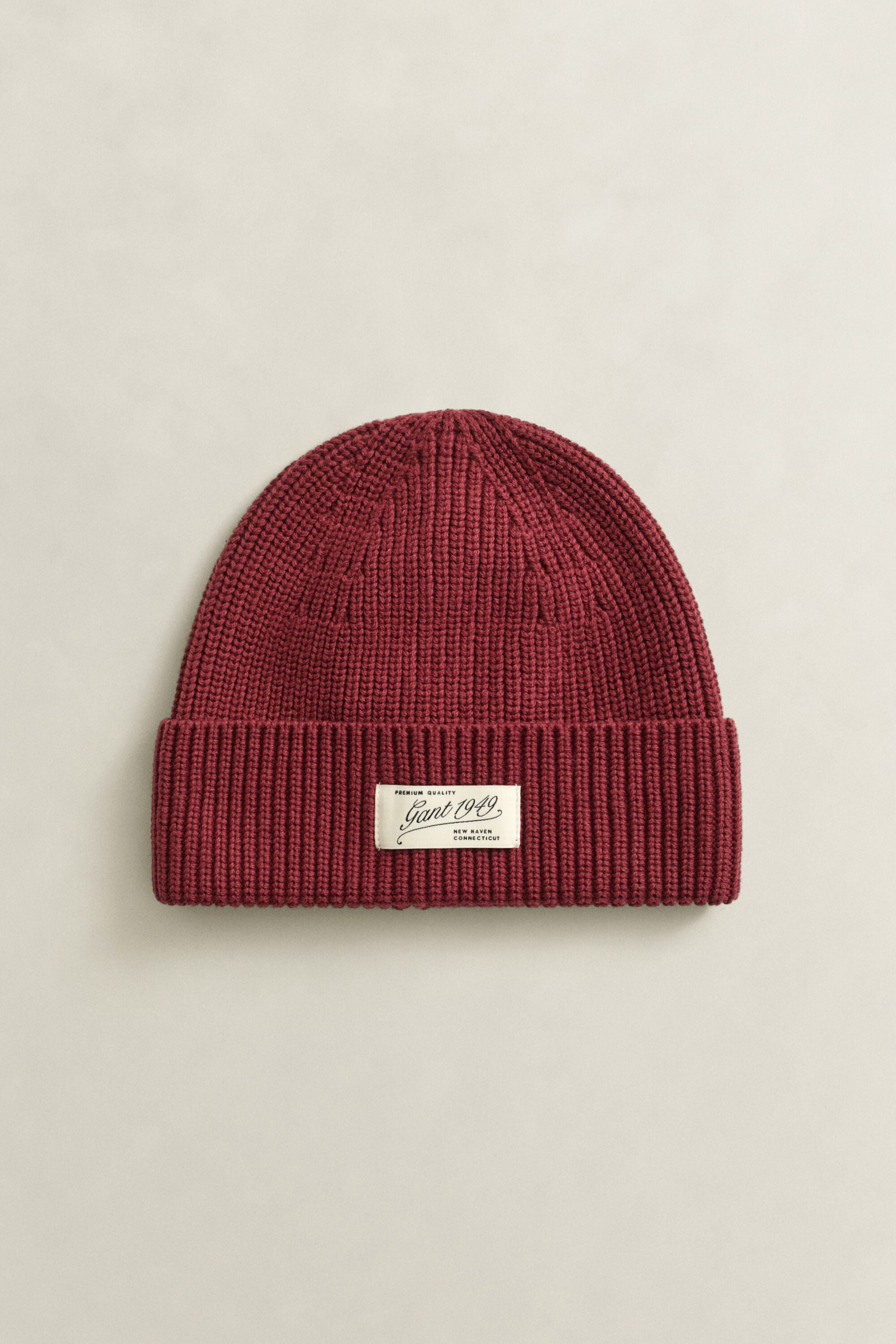 Ribbed Logo Beanie