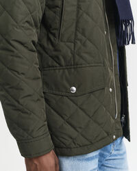 Quilted Windcheater Mid-Length Jacket