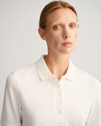 Detail Collar Piqué Polo Shirt