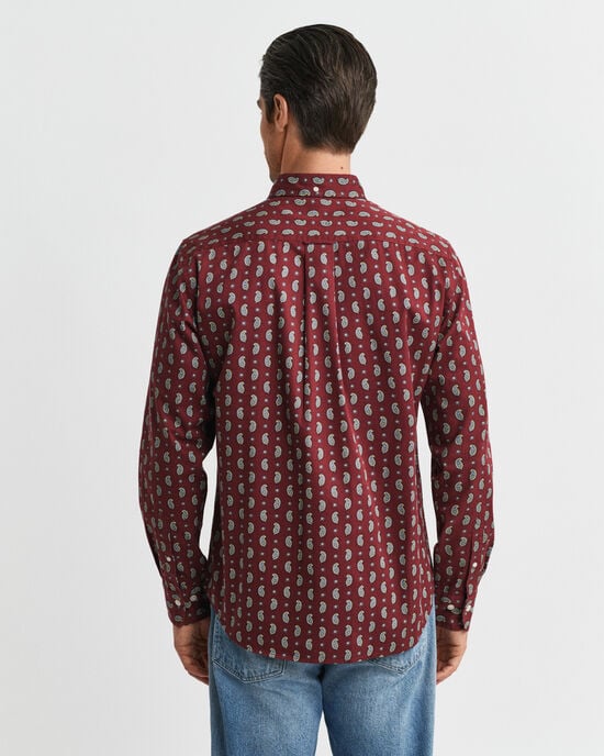 Regular Fit Paisley Printed Twill Shirt