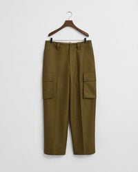 Relaxed Fit Wool Blend Cargo Pants