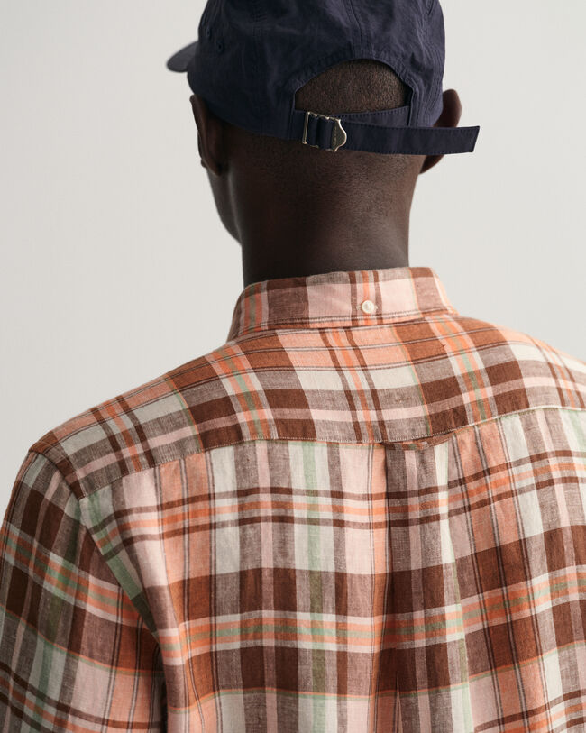 Regular Fit Linen Madras Shirt