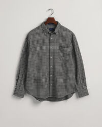 Oversized Houndstooth Cotton Shirt