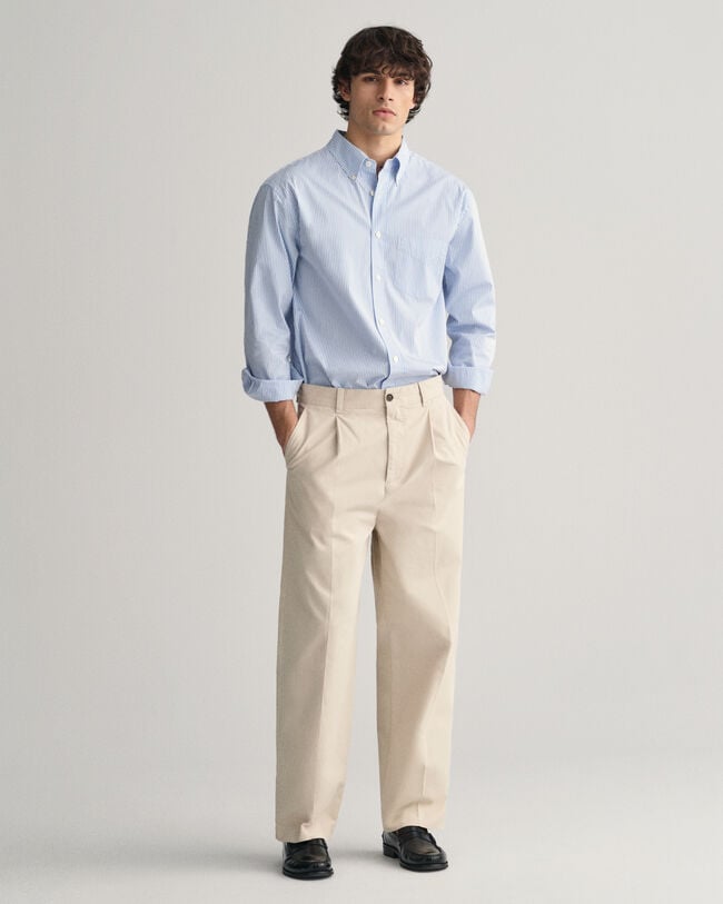 Relaxed Fit Peached Cotton Chinos