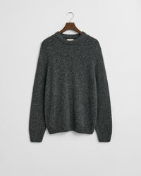 Wool Blend Nepps Crew Neck Sweater