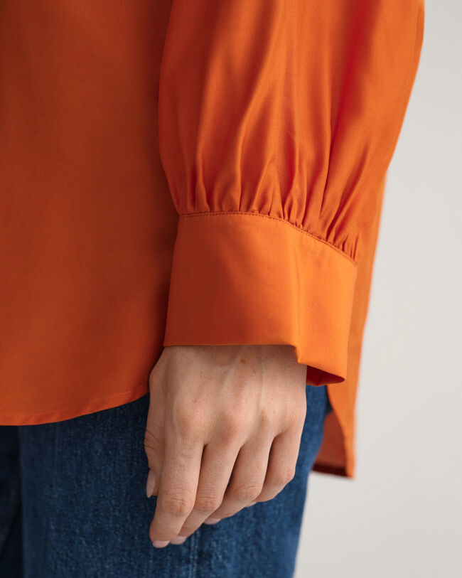 Lyocell Silk Popover Blouse