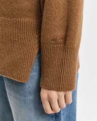 Wool Cashmere Blend Turtleneck Sweater