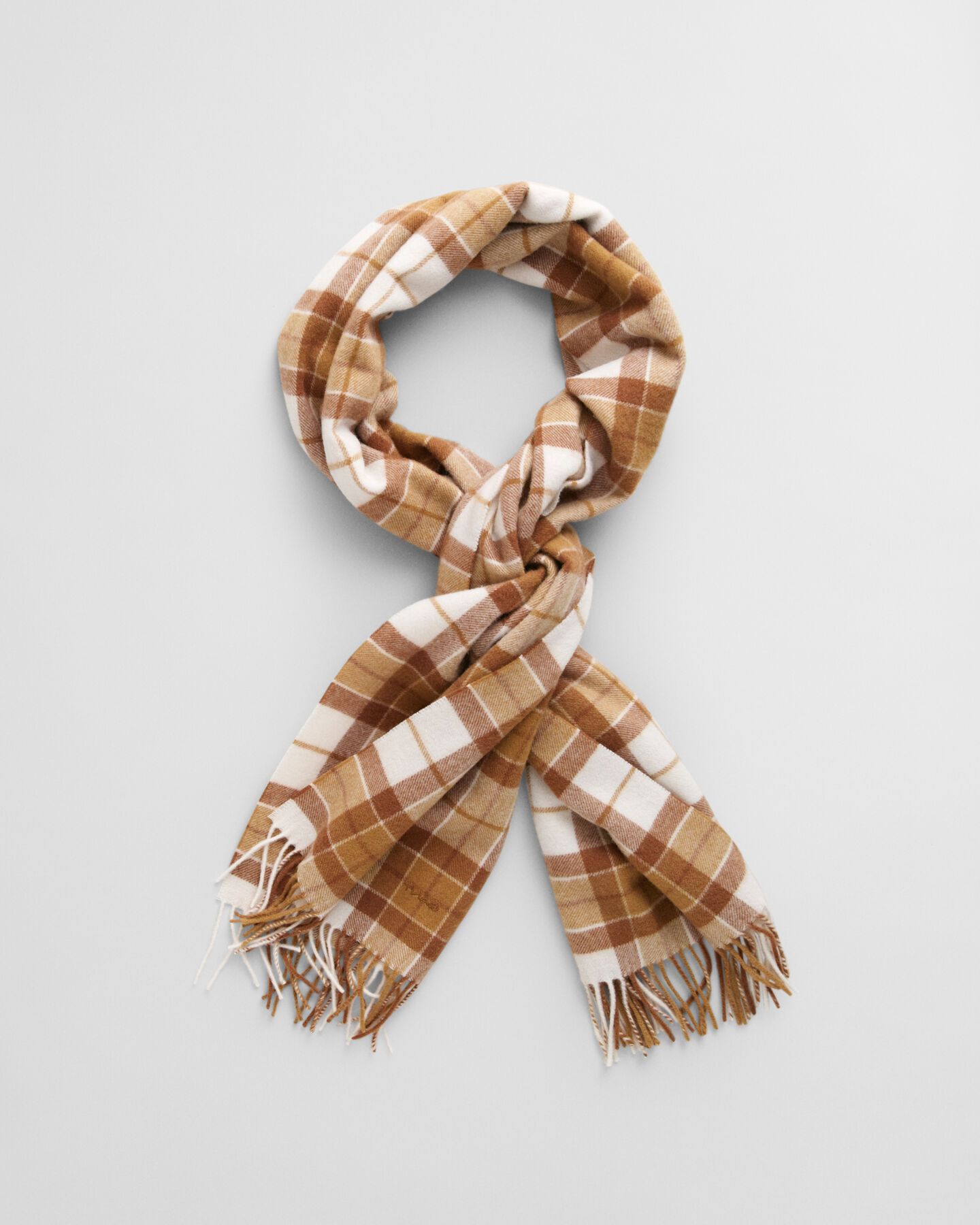 Checked Wool Scarf