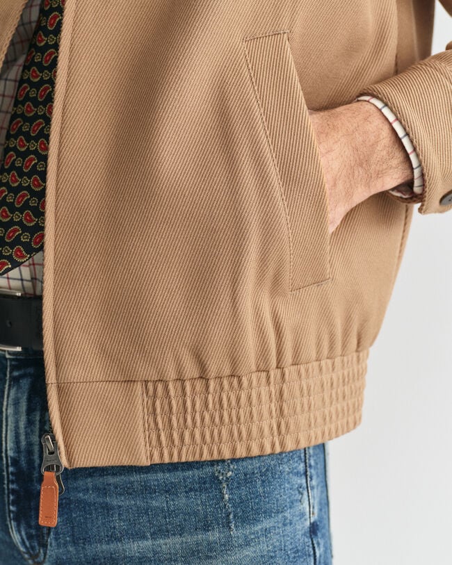 Wool Blend Harrington Jacket