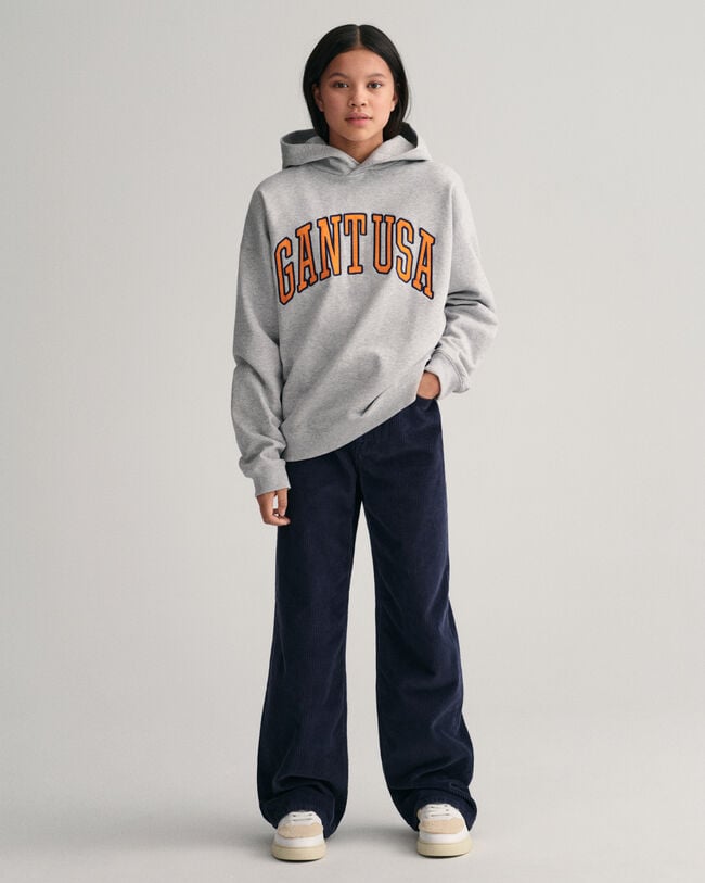 Teen Girls Wide Leg Corduroy Pants