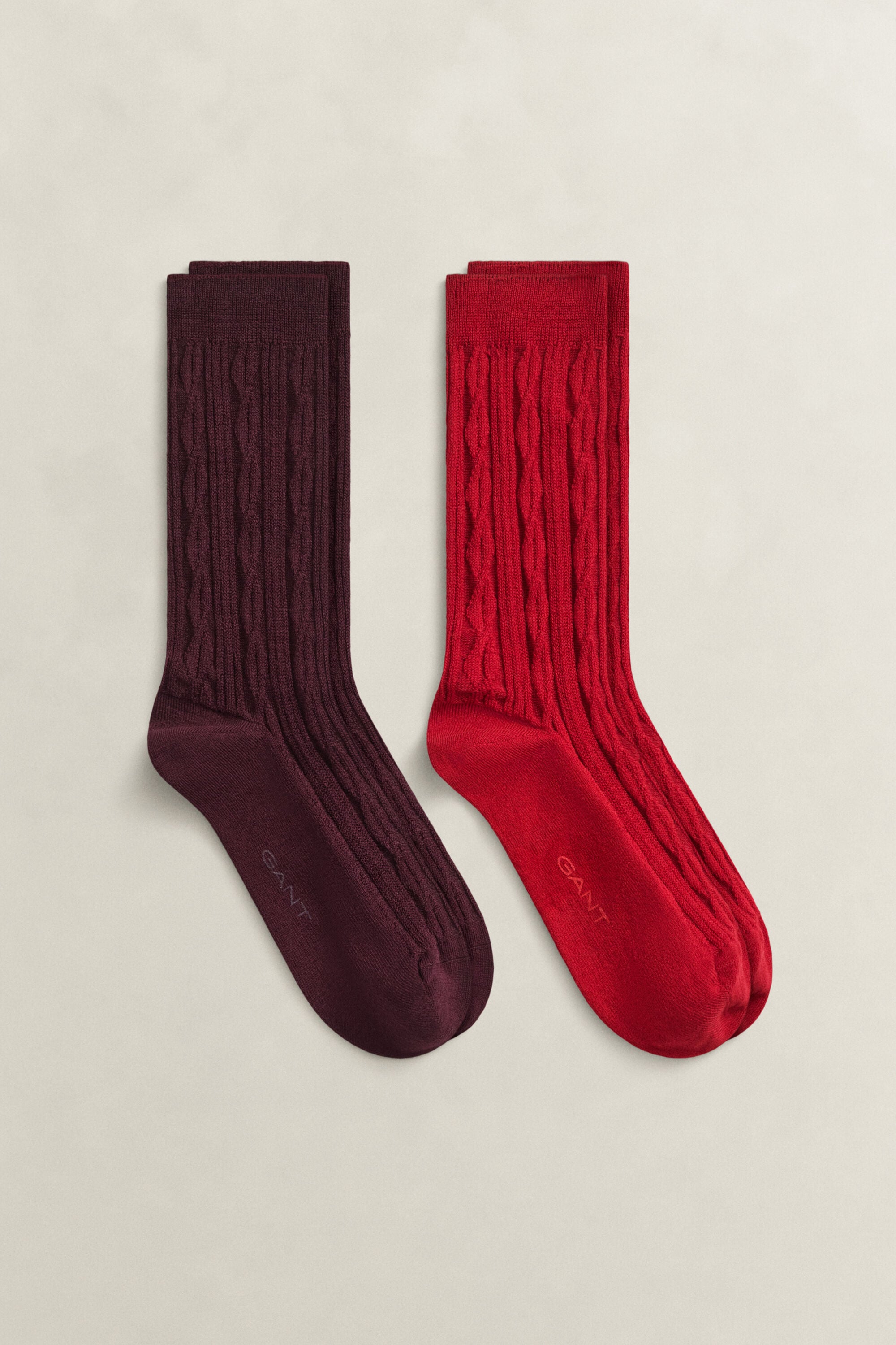 2-Pack Cable Knit Socks Gift Box