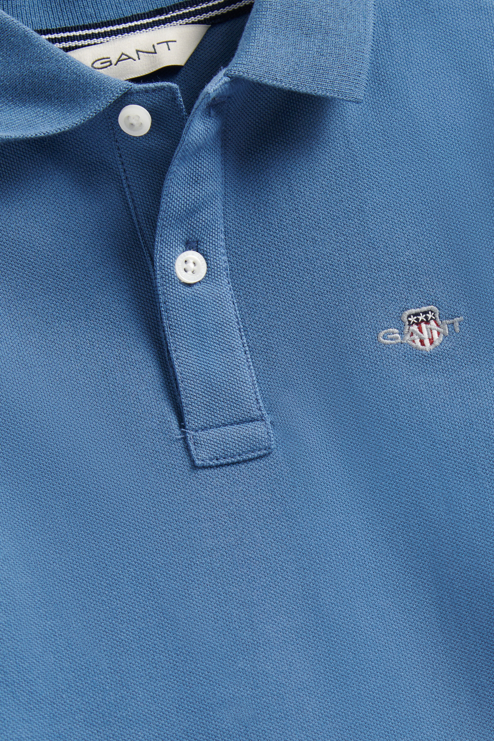 Boys Shield Long Sleeve Polo Shirt