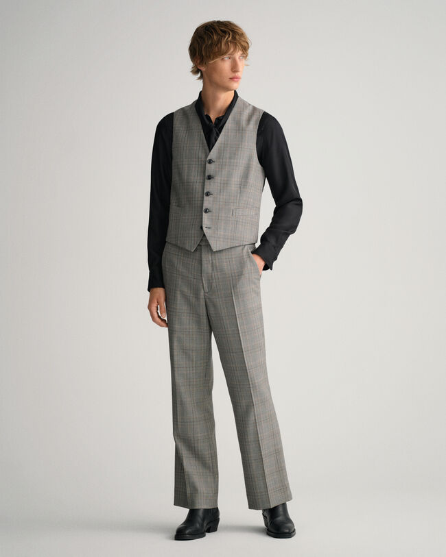 Glen Check Suit Waistcoat