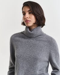 Soft Wool Cashmere Blend Turtleneck Sweater