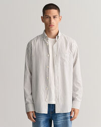 Regular Fit Striped Archive Oxford Shirt