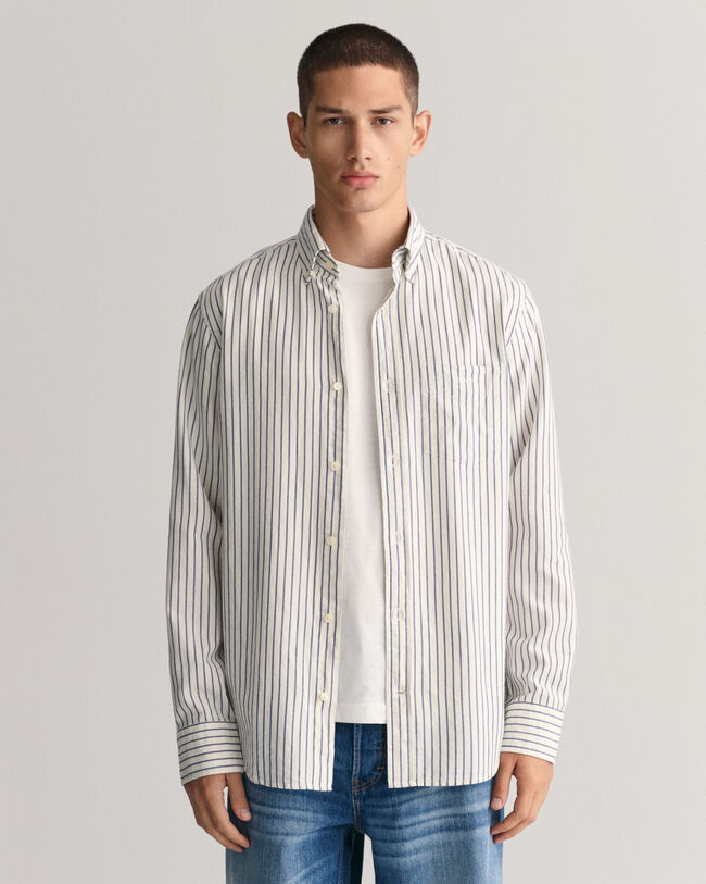 Regular Fit Striped Archive Oxford Shirt