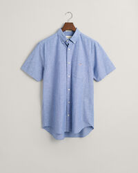 Regular Fit Cotton Linen Short Sleeve Shirt