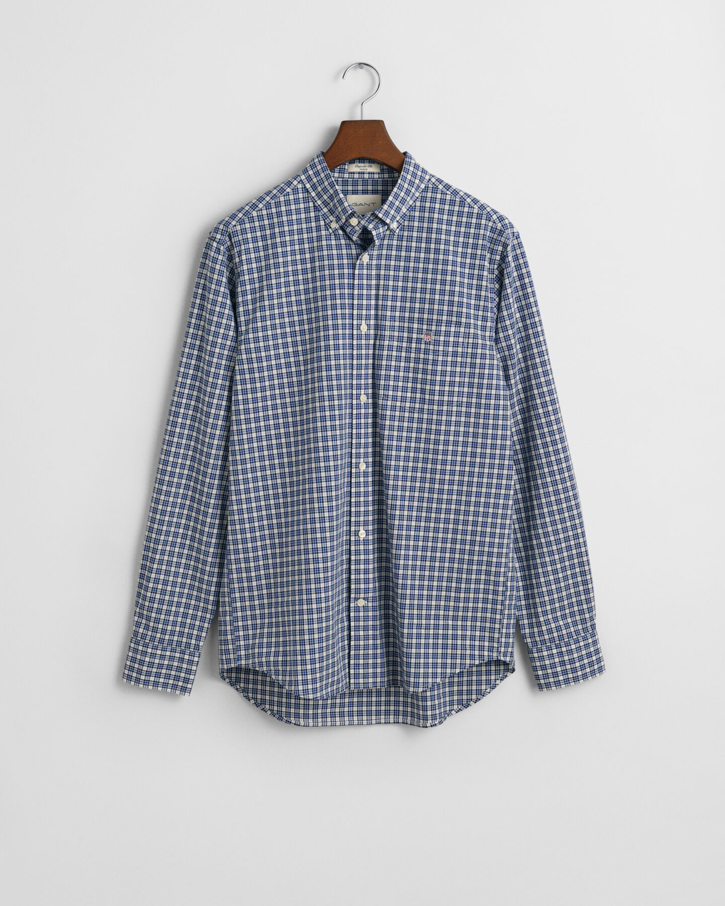 Regular Fit Small Checked Poplin Shirt