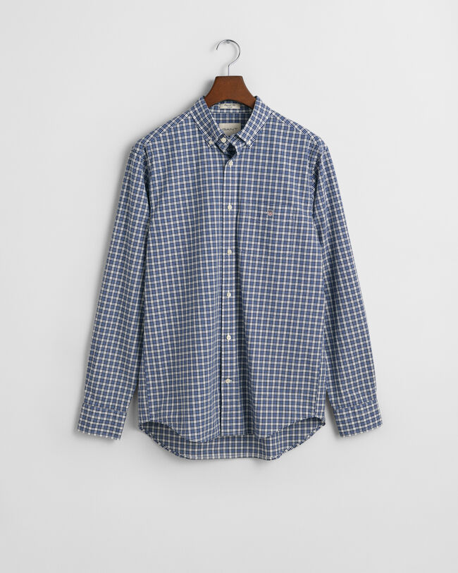 Regular Fit Small Checked Poplin Shirt