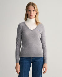 Extra Fine Lambswool V-Neck Sweater