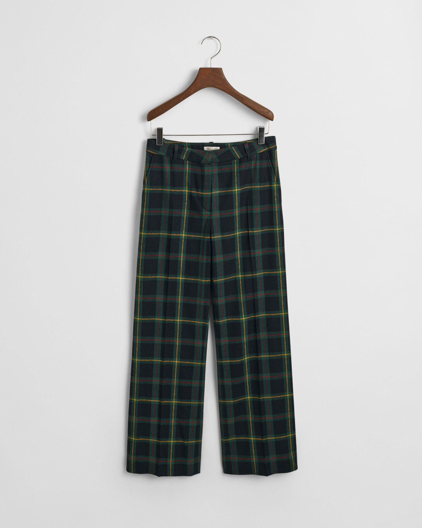 Straight Leg Checked Suit Pants