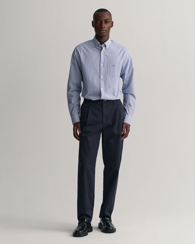 Slim Fit Fit Pleated Twill Chinos
