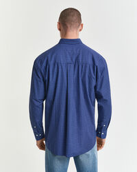 Oversized Micro Checked Poplin Shirt