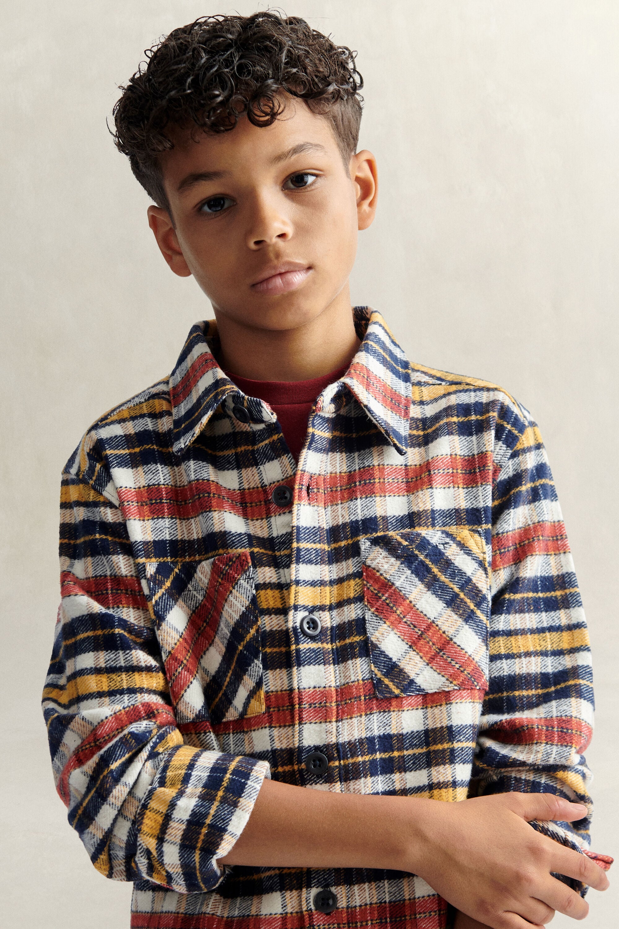 Teen Boys Checked Overshirt