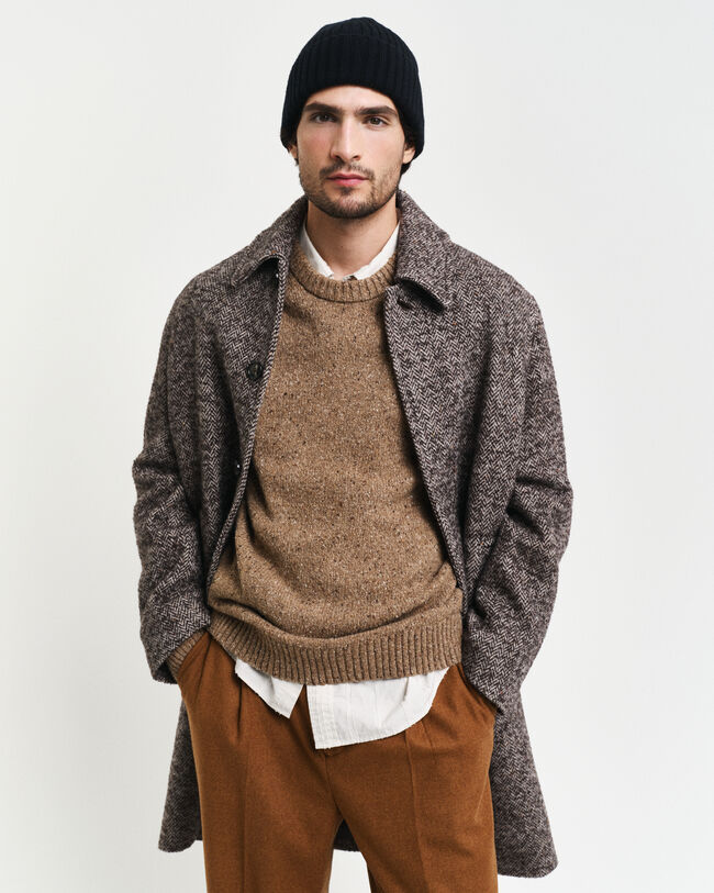 Wool Nepps Crew Neck Sweater