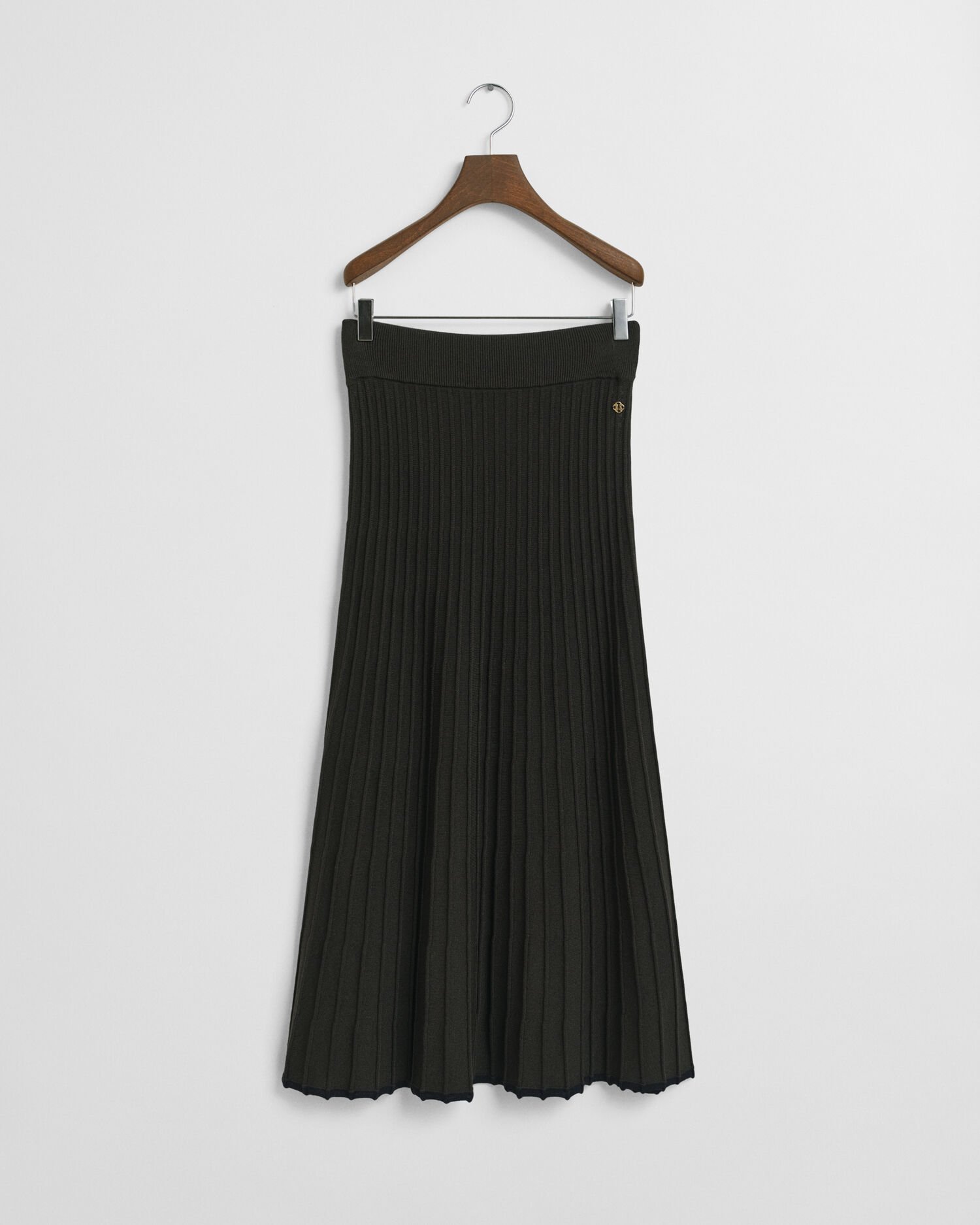 Contrast Ribbed Knit Skirt